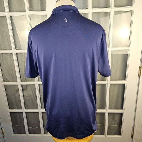 Johnnie O Mens Twilight Blue Birdie Golf Performance Polo Shirt Large - Picture 2 of 4